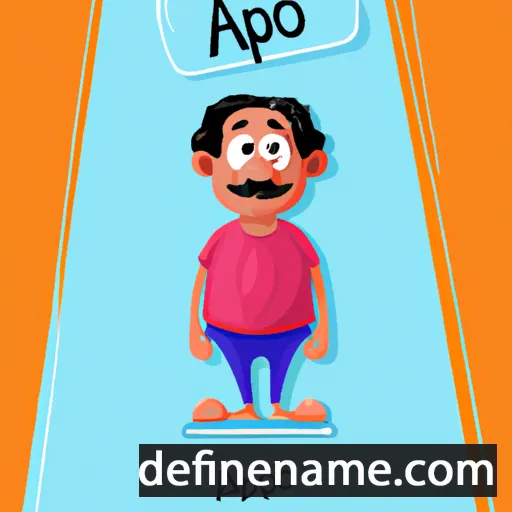 cartoon of the name Anoop