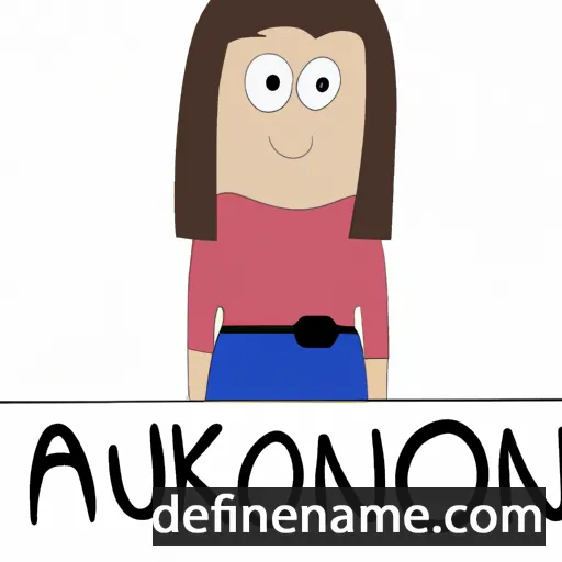 cartoon of the name Anouk