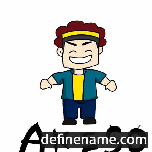 cartoon of the name Anso