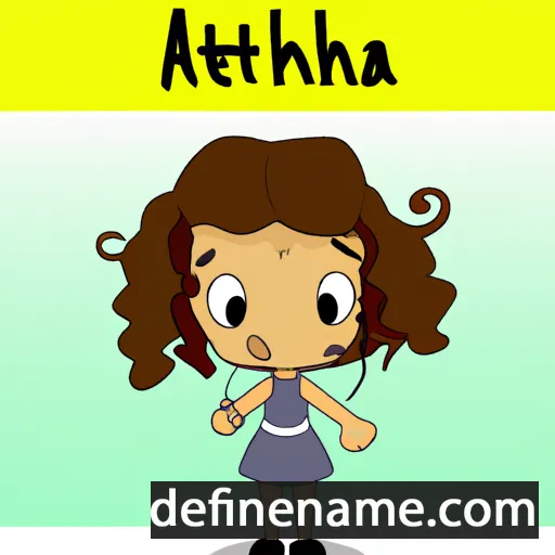 cartoon of the name Antheia