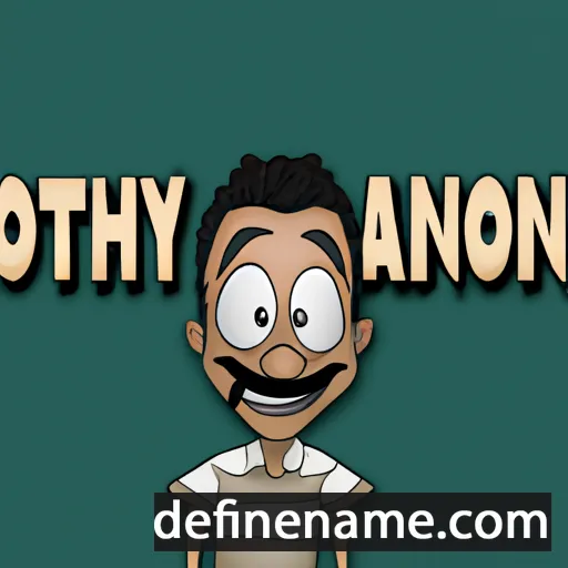 cartoon of the name Anthony