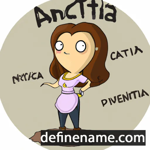 cartoon of the name Antica