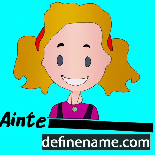 cartoon of the name Antje