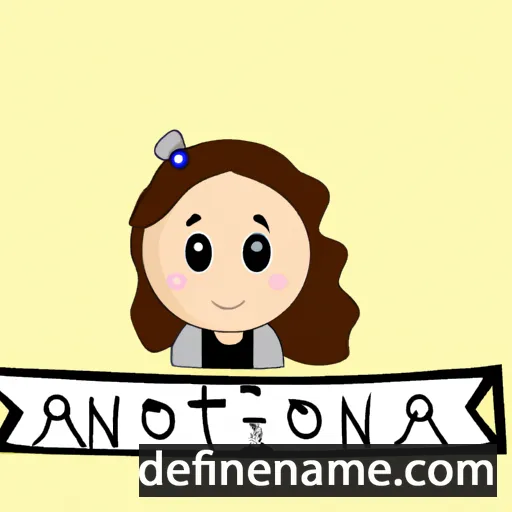 cartoon of the name Antónia