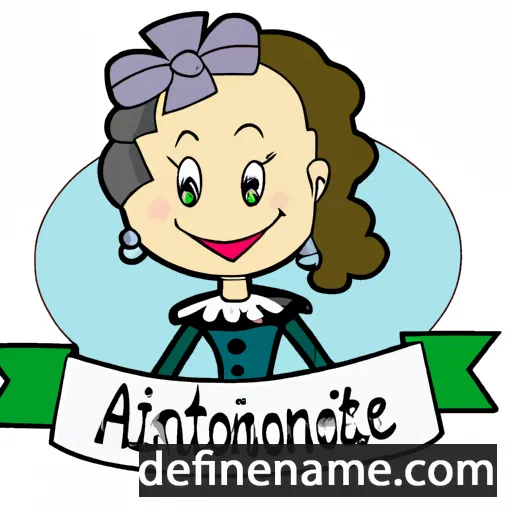 cartoon of the name Antoinette