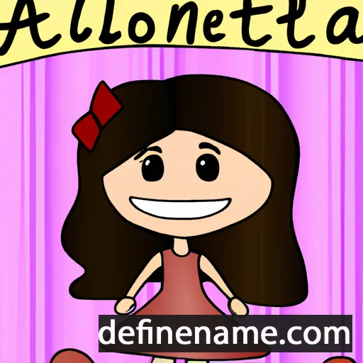 cartoon of the name Antonella