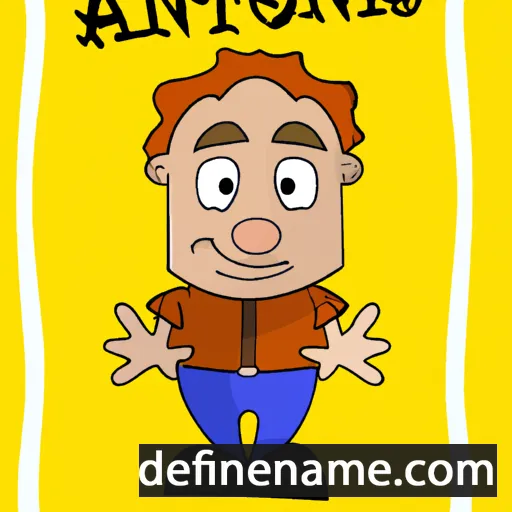 cartoon of the name Antoni