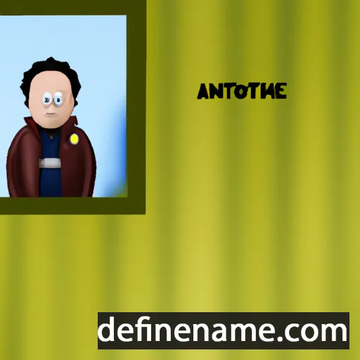 cartoon of the name Antonie