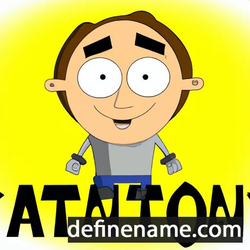 cartoon of the name Antton