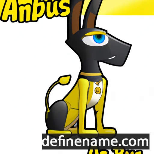 cartoon of the name Anubis