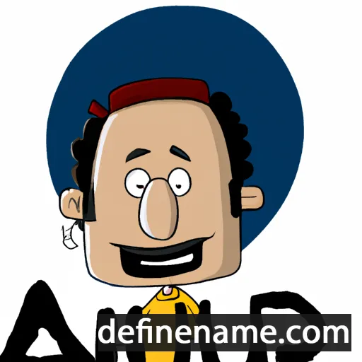 cartoon of the name Anup