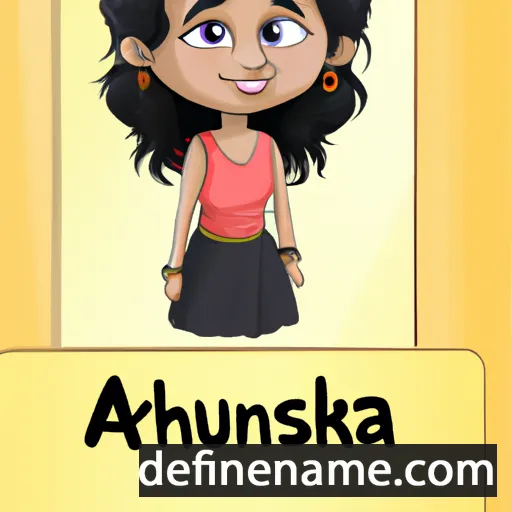 cartoon of the name Anushka