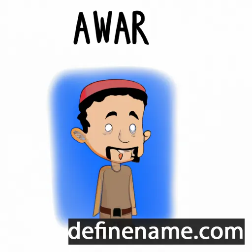 cartoon of the name Anwar