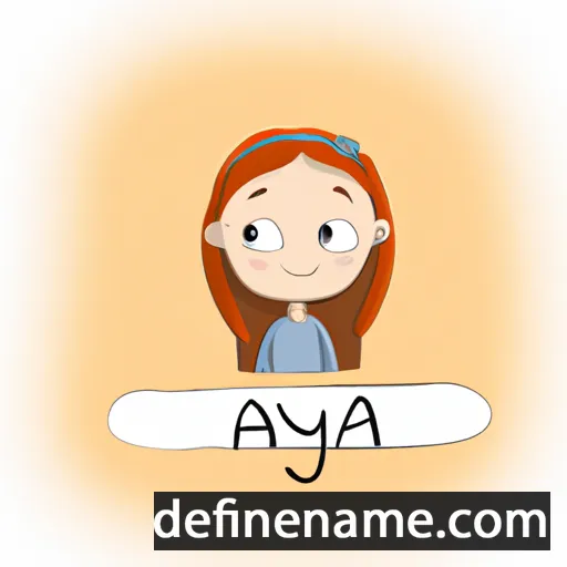 cartoon of the name Anya