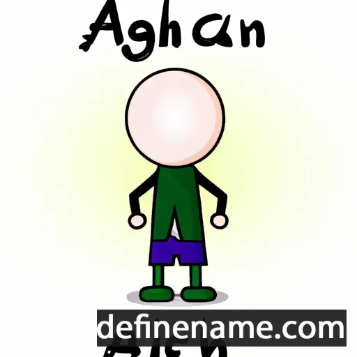 cartoon of the name Aodhagán