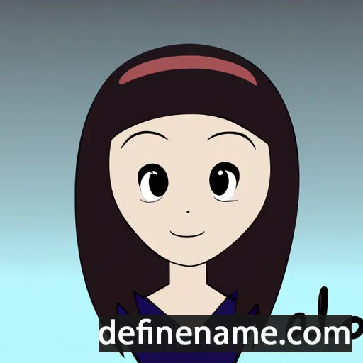 cartoon of the name Aoi