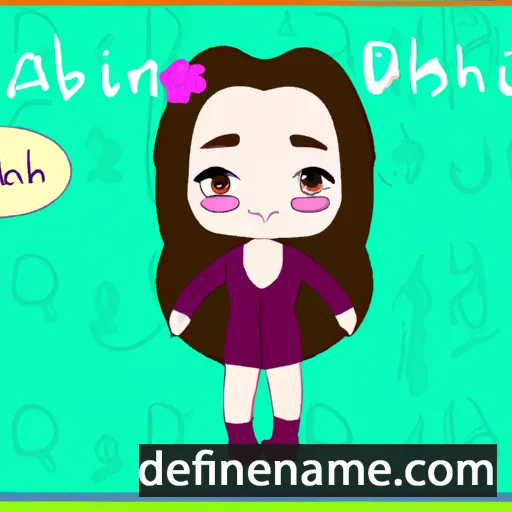 cartoon of the name Aoibhín