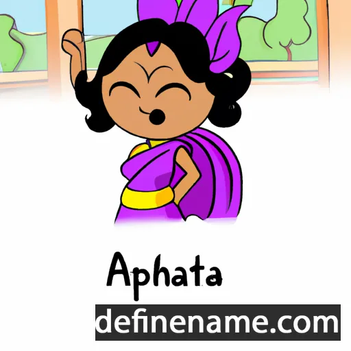 cartoon of the name Aparajita