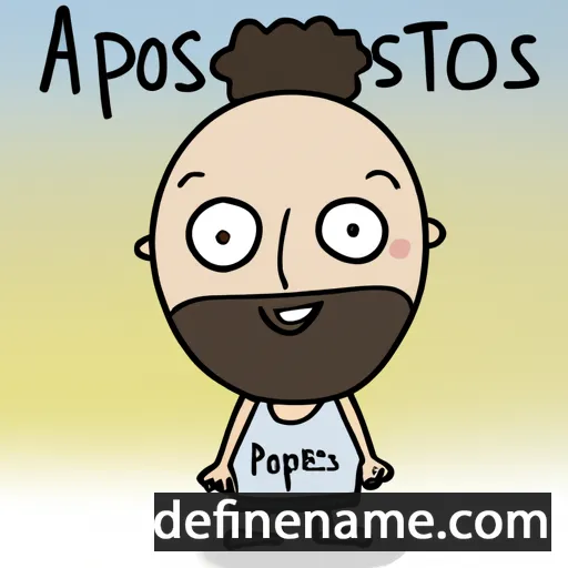 cartoon of the name Apostolis