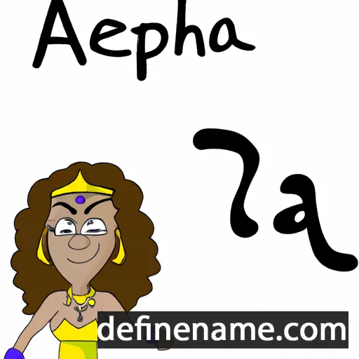 cartoon of the name Apphia