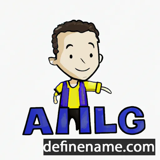 cartoon of the name Aqil