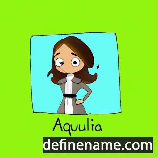 cartoon of the name Aquilina