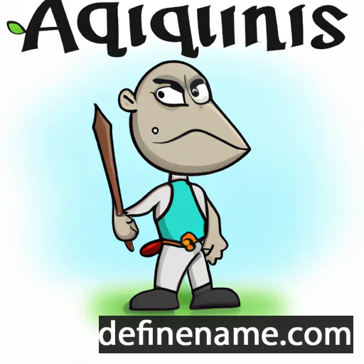 cartoon of the name Aquilinus