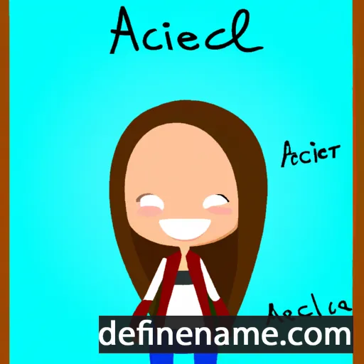 cartoon of the name Araceli