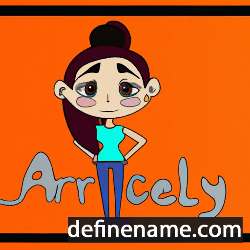 cartoon of the name Aracely