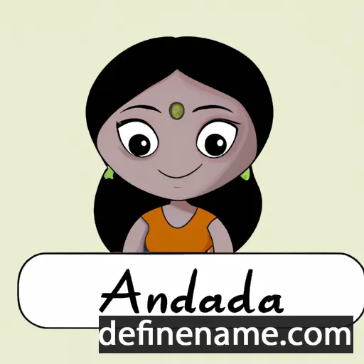 cartoon of the name Aradhana