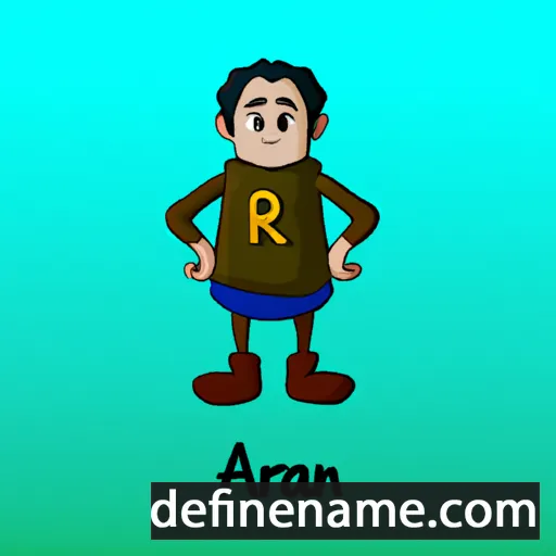 cartoon of the name Aran