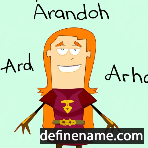 cartoon of the name Aranrhod