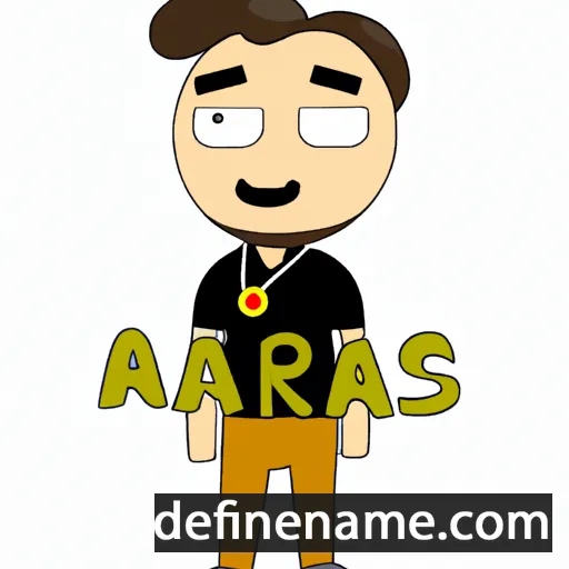 cartoon of the name Aras