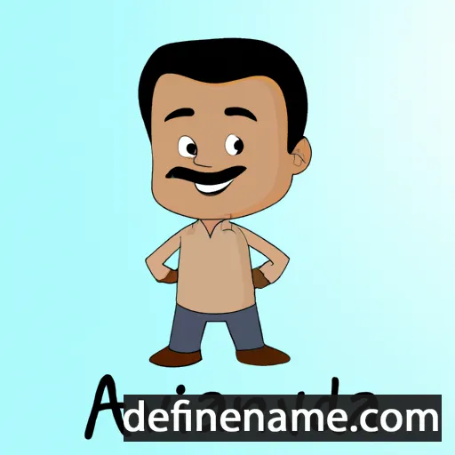 cartoon of the name Aravinda