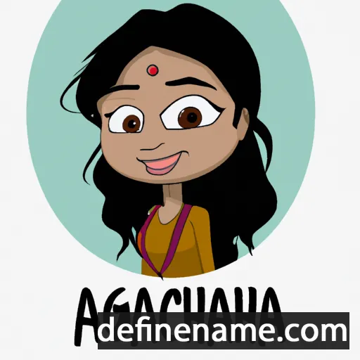 cartoon of the name Archana