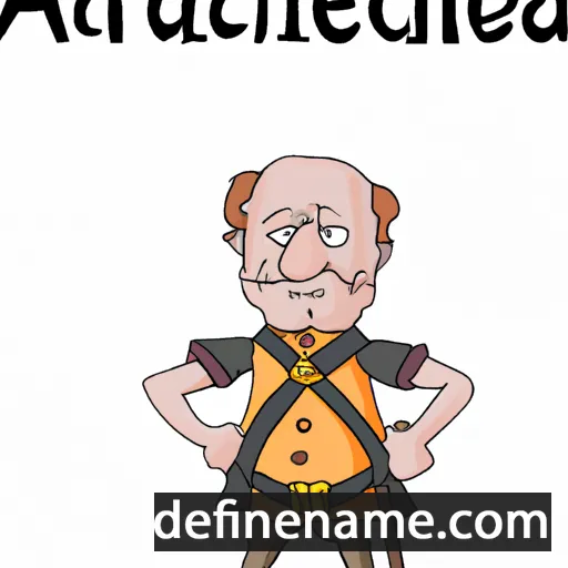 cartoon of the name Archembald