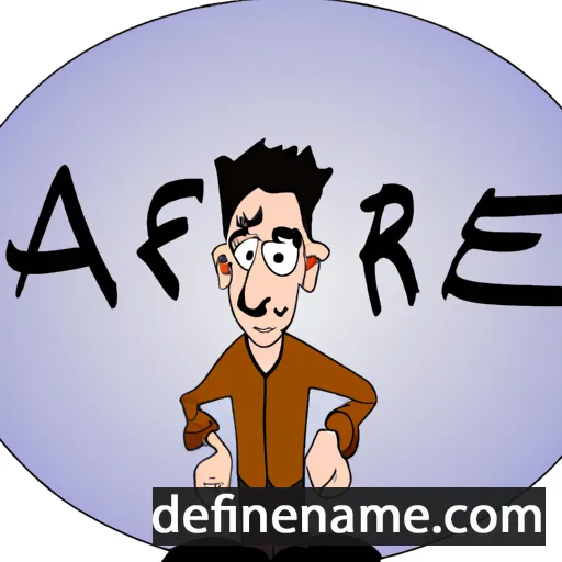 cartoon of the name Aref