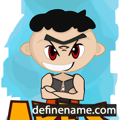 cartoon of the name Ares