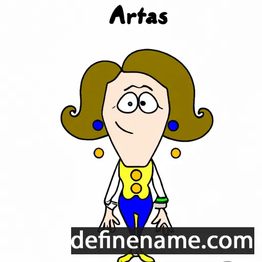 cartoon of the name Aretas