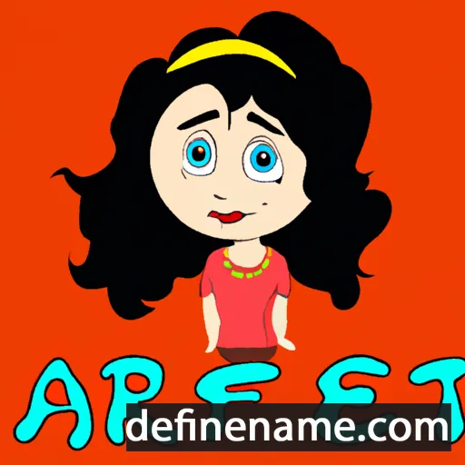 cartoon of the name Areti