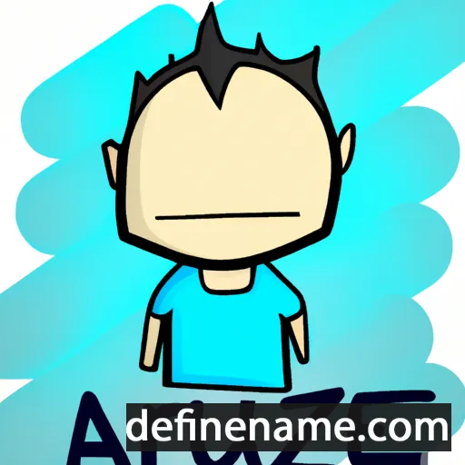 cartoon of the name Arezu