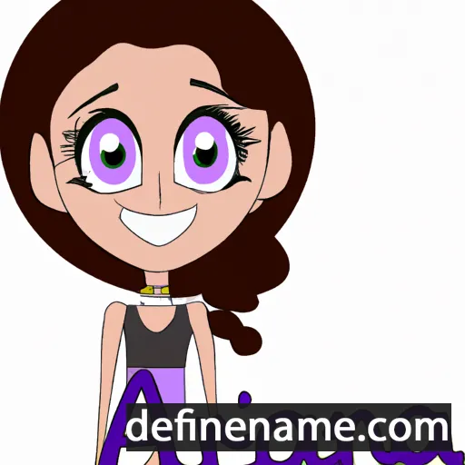 cartoon of the name Ariana