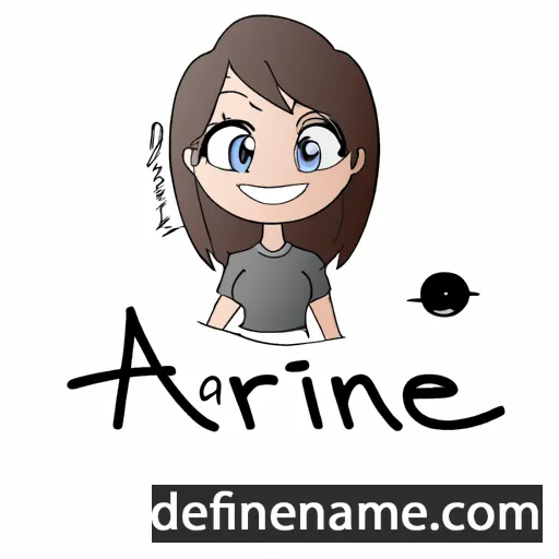 cartoon of the name Ariane