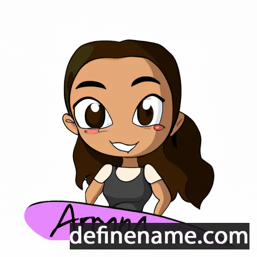 cartoon of the name Arianna