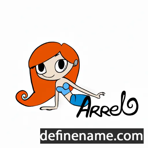 cartoon of the name Ariel