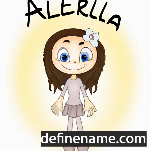 cartoon of the name Ariella