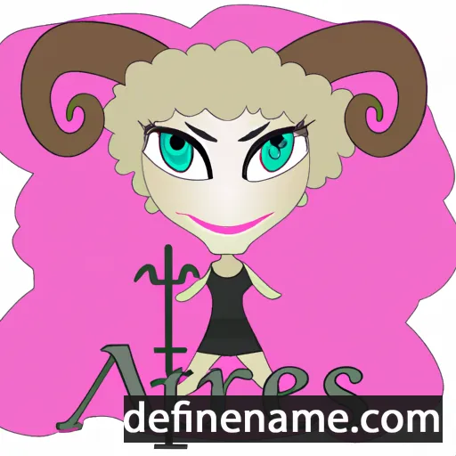 cartoon of the name Aries