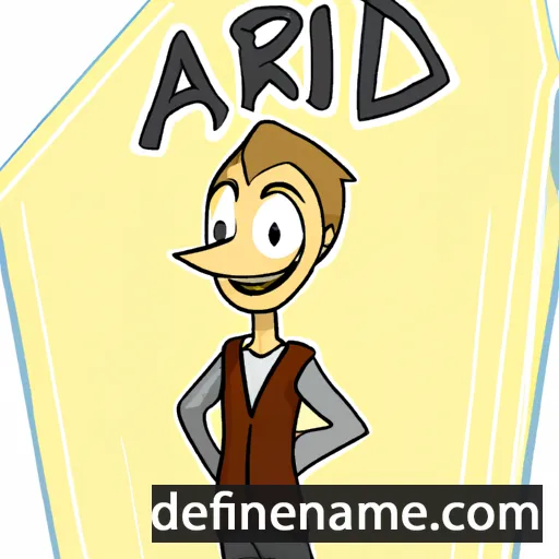 cartoon of the name Arild