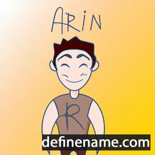 cartoon of the name Arin