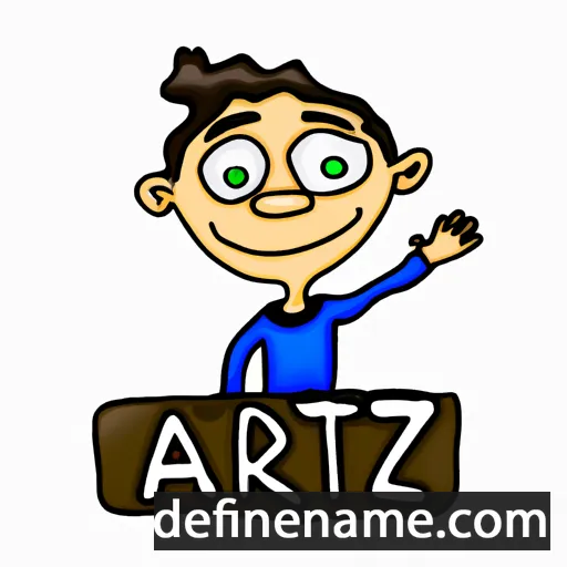 cartoon of the name Aritz